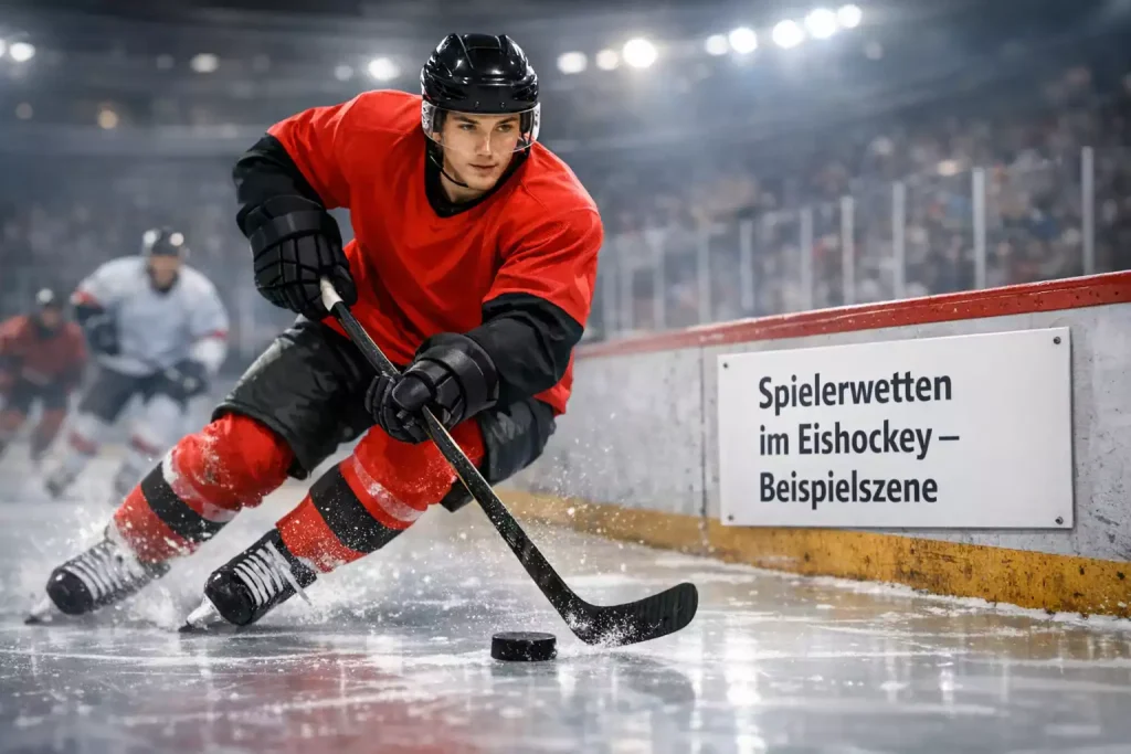 Junger deutscher NHL-Spieler im Angriff mit Ottawa Senators